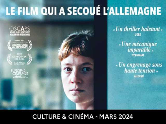 Culture & Cinéma : programme mars 2024