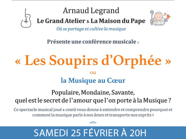 Conférence musicale :  « Les soupirs d’Orphée »