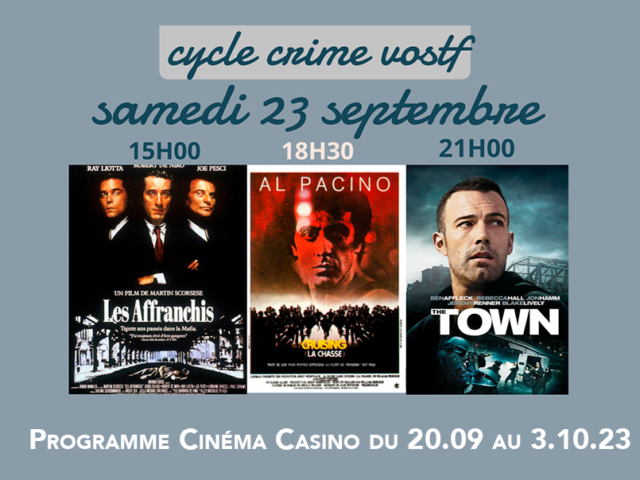 Cinéma Casino du 20.09 au 03.10