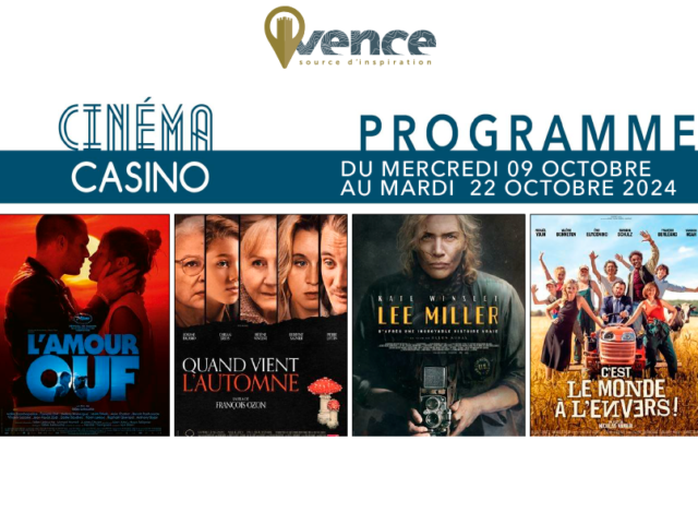 Cinéma Casino du 09.10 au 22.10