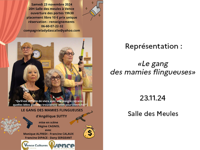 Théâtre : « Le gang des mamies flingueuses »