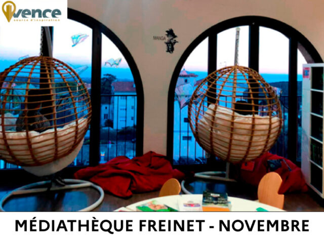 Médiathèque  Freinet – Programme du mois de novembre 2025