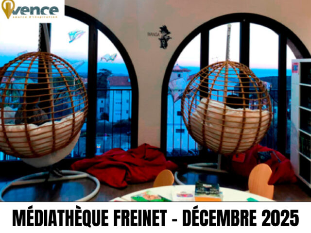 Médiathèque  Freinet – Programme du mois de décembre 2025