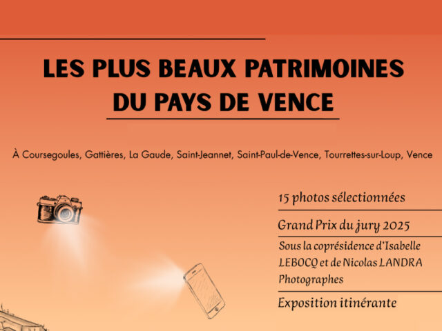 Exposition « Les plus beaux patrimoines du Pays de Vence »