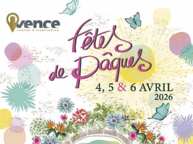 Fêtes de Pâques : les 4, 5 & 6 avril 2026