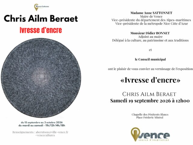 EXPOSITION Chris Ailm Beraet – Ivresse d&rsquo;encre